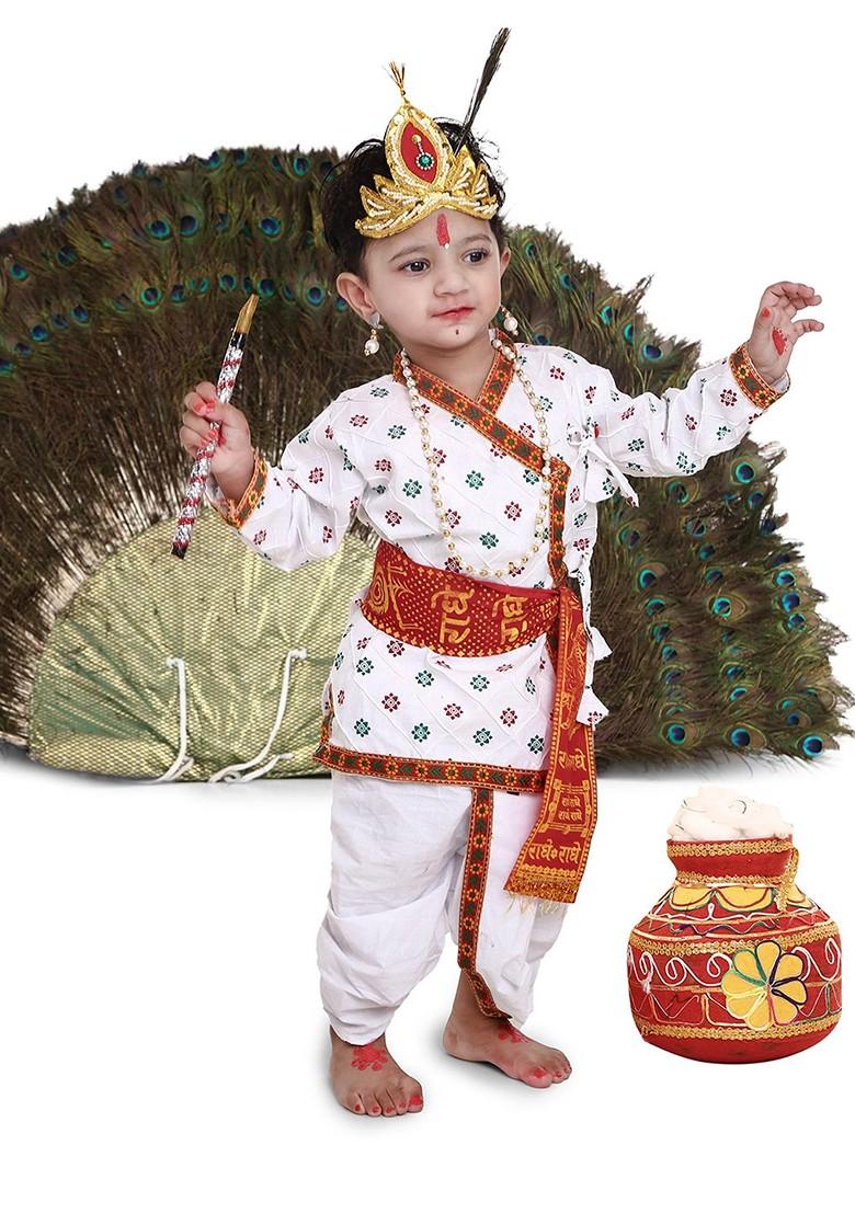 Unisex Kids Embellished Dhoti Pants