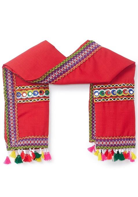 Girls Ethnic Motifs Embroidered Ready To Wear Lehenga Blouse With Dupatta