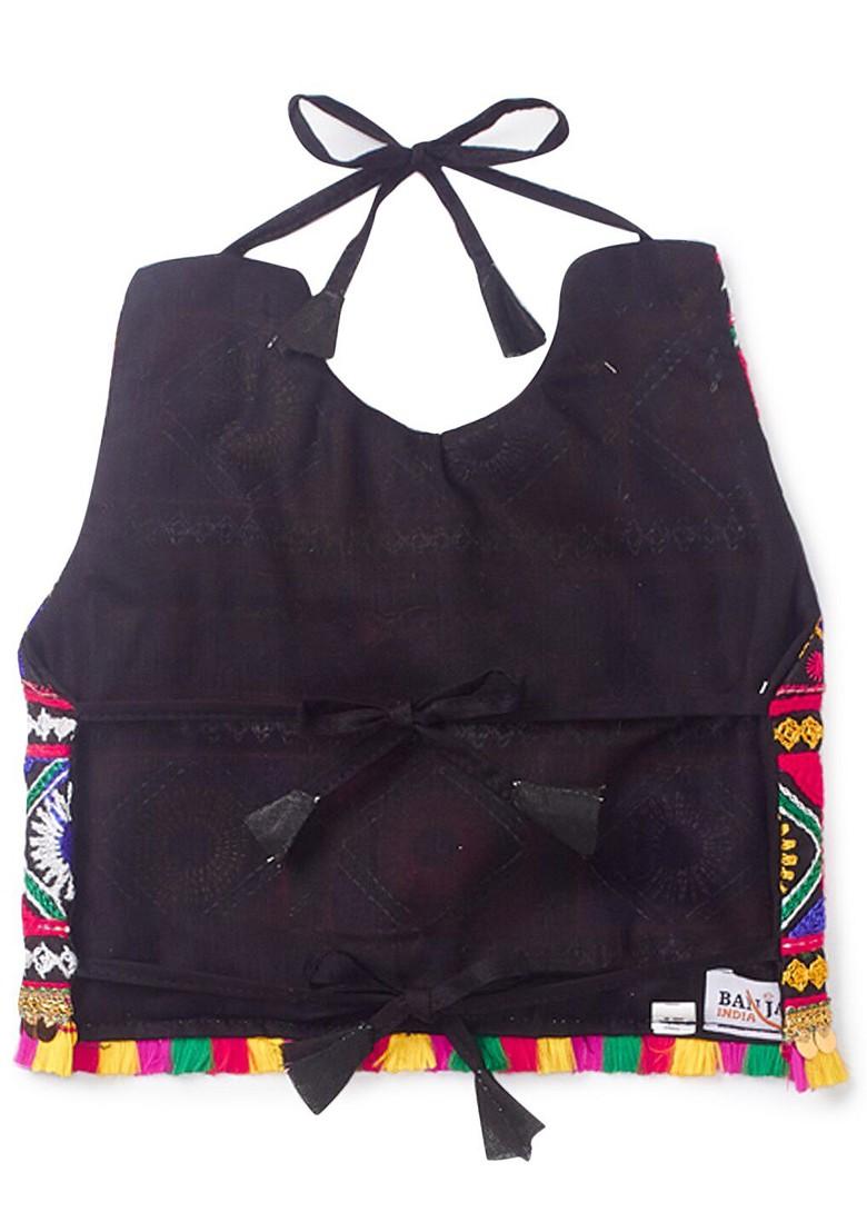 Girls Embroidered Ready To Wear Cotton Lehenga Blouse With Dupatta