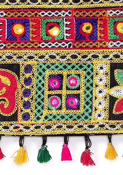 Girls Embroidered Thread Work Ready To Wear Lehenga Blouse With Dupatta