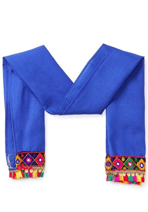 Girls Embroidered Ready To Wear Cotton Lehenga Blouse With Dupatta