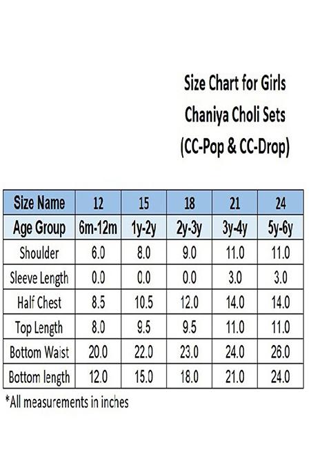 Girls Embroidered Cotton Ready To Wear Lehenga Blouse With Dupatta