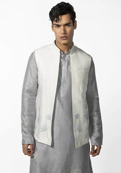 Cool Grey Lotus Bundi Jacket For Men