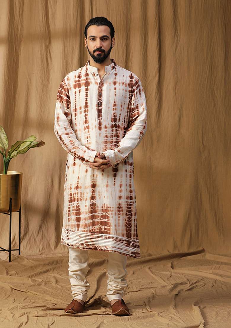 Brown Resham Embroidered Jacket Set - Indya