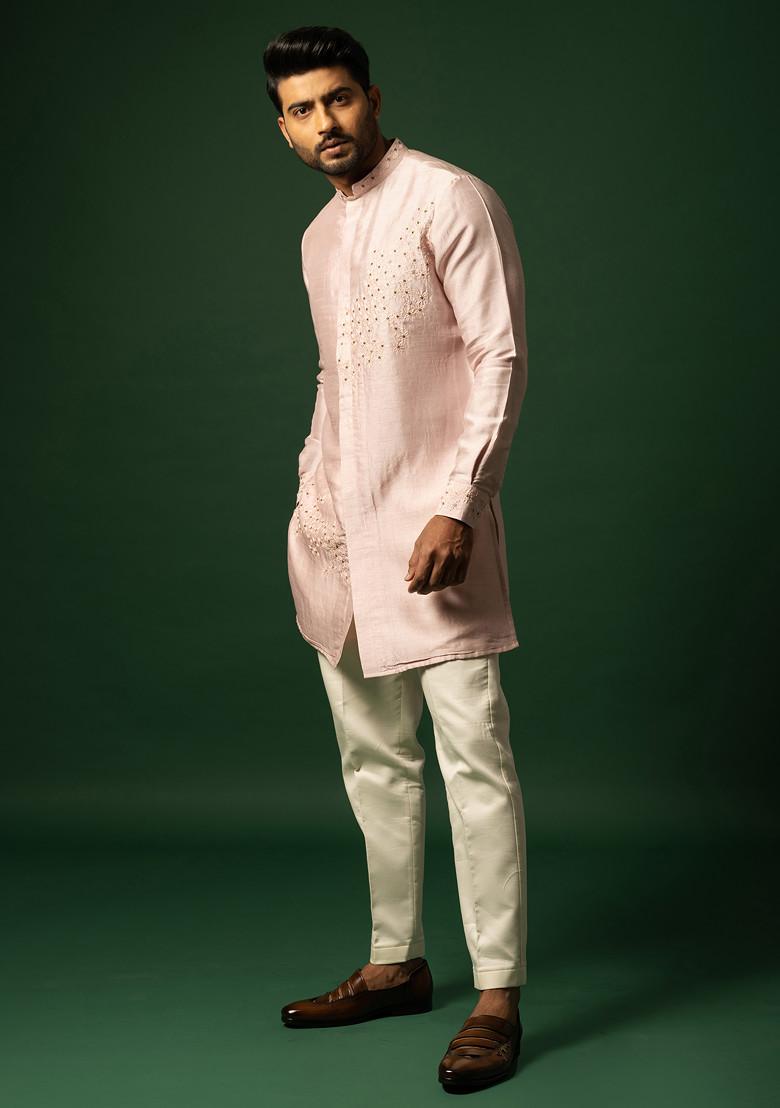 Rose Dawn Embroidered Kurta Set For Men
