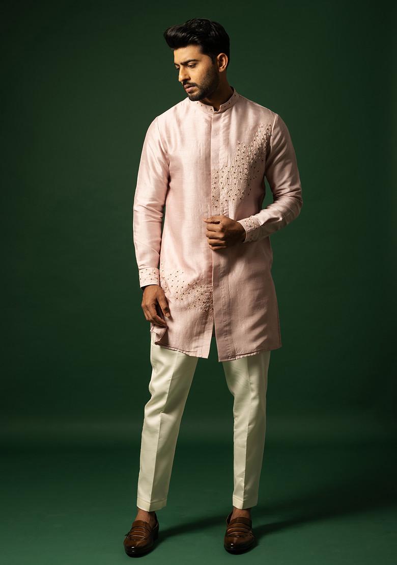 Rose Dawn Embroidered Kurta Set For Men