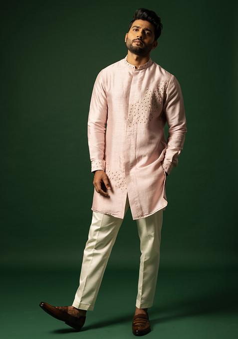 Rose Dawn Embroidered Kurta Set For Men