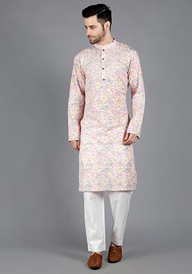 Multicolour Rigel Printed Kurta For Men