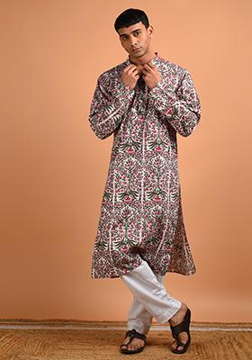 Orchid Handblock Printed Kurta