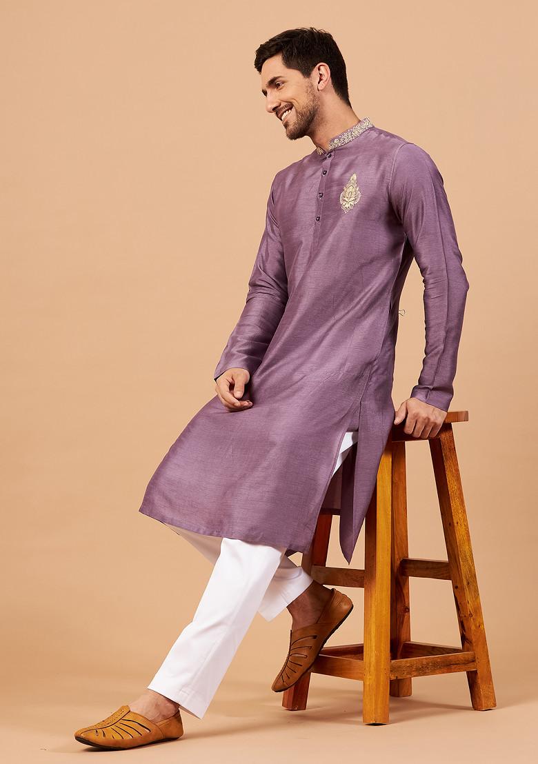Violet Inara Embroidered Kurta For Men