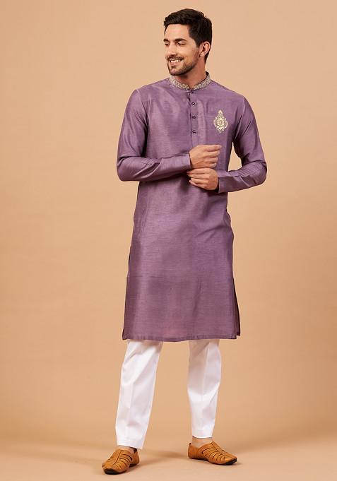 Violet Inara Embroidered Kurta For Men