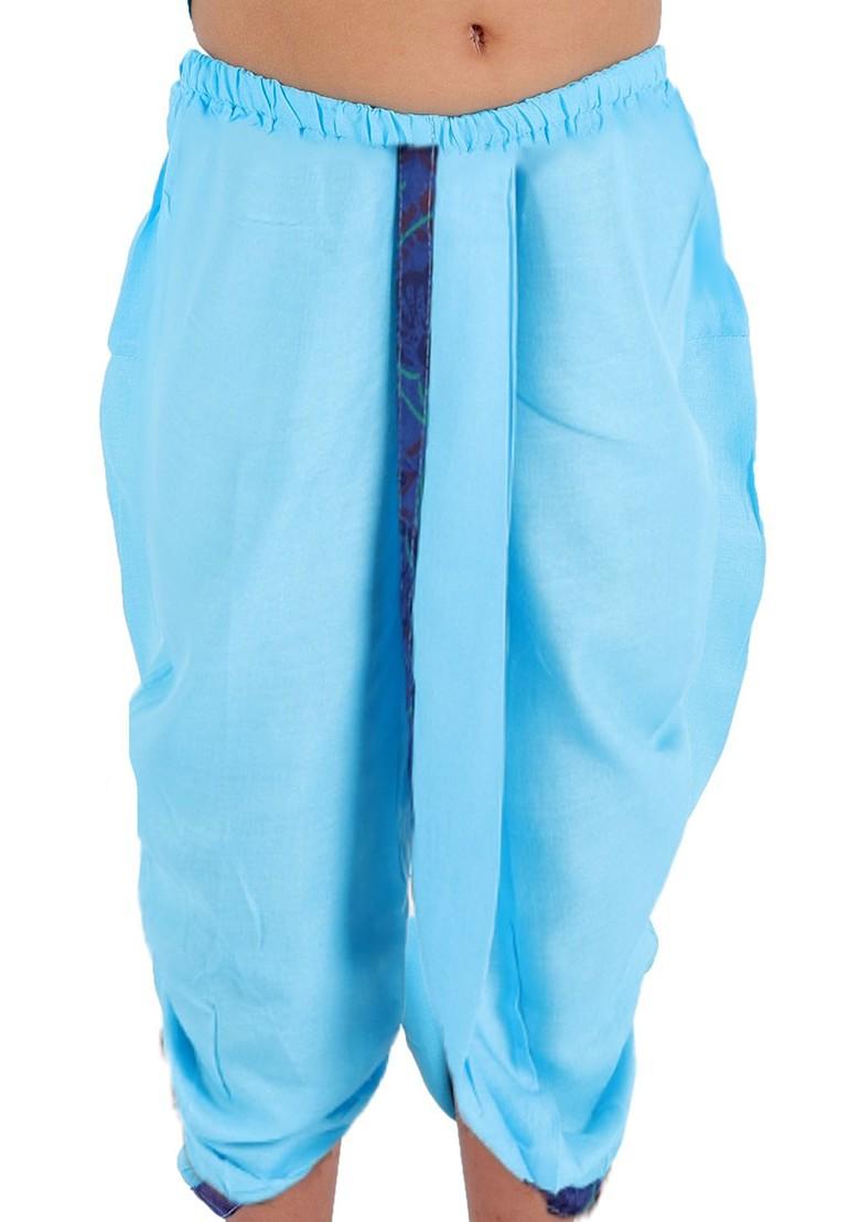 Boys Mandarin Collar Kurta With Dhoti Pants And Nehru Jacket