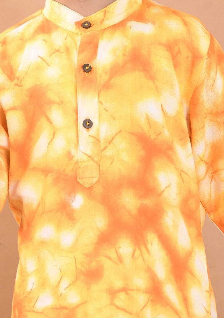 Boys Ombre Dyed Regular Kurta With Pyjamas