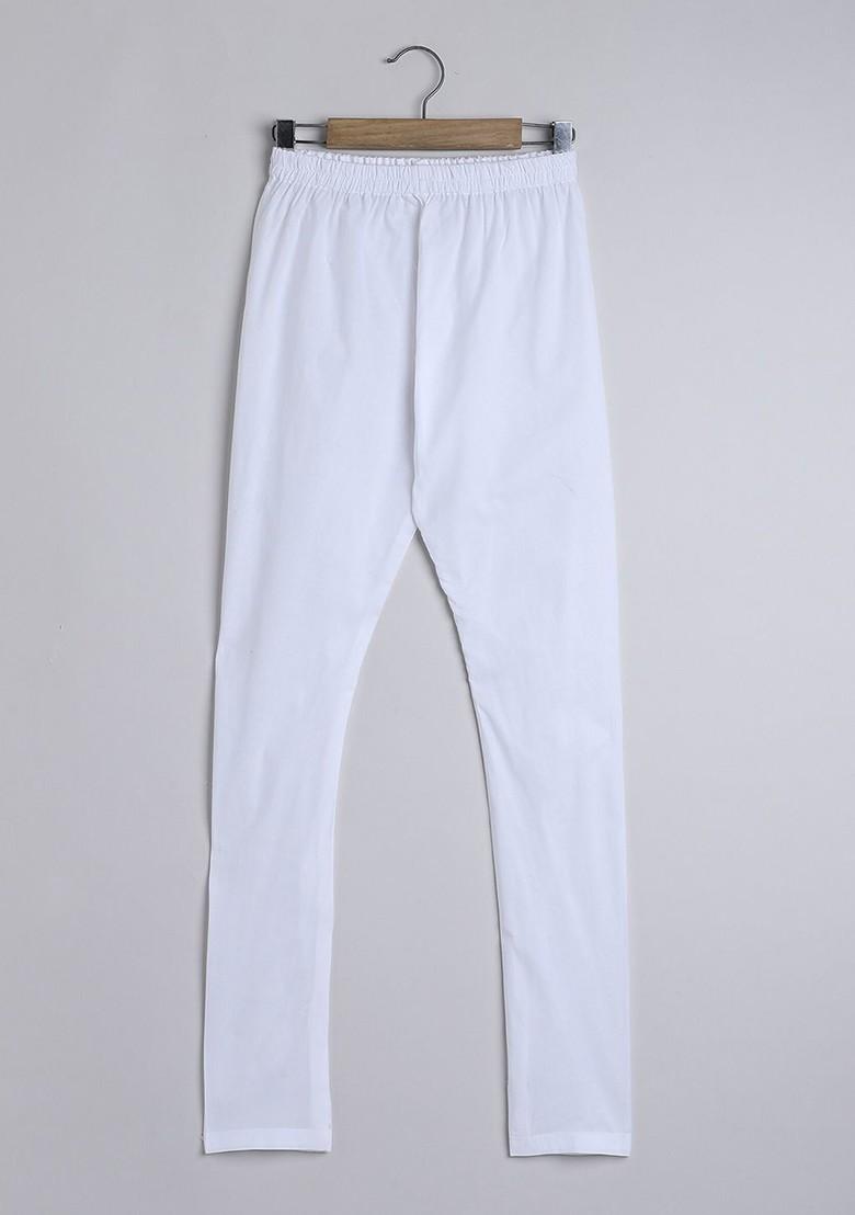 Boys Floral Embroidered Regular Chikankari Pure Cotton Kurta With Pyjamas - Indya