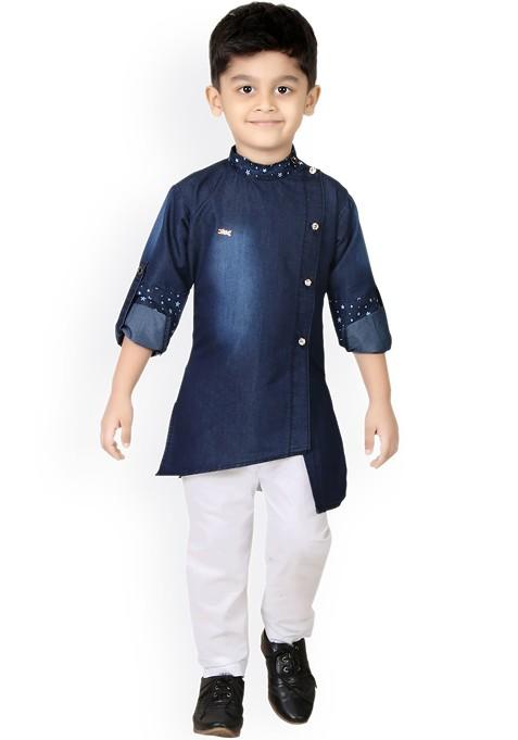 Boys Regular Kurta With Pyjama — view on Indya