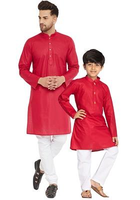 Boys Long Sleeves Kurta With Pyjamas