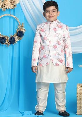 Boys Kurta With Pyjamas And Jacket