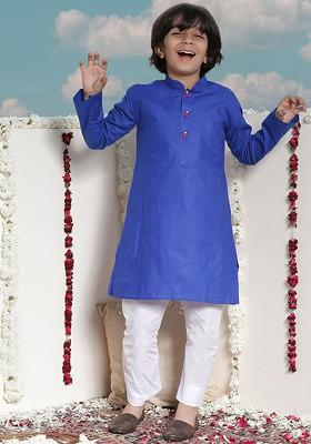 Boys Long Sleeves Kurta With Pyjamas