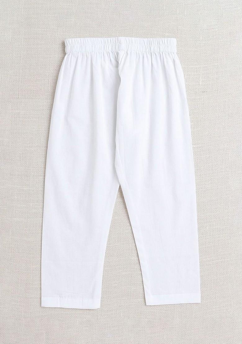 Pink Printed Cotton Kurta Set For Boys - Indya