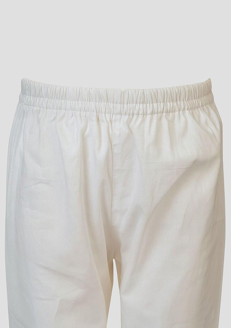 Maroon Embroidered Cotton Kurta Set For Boys - Indya