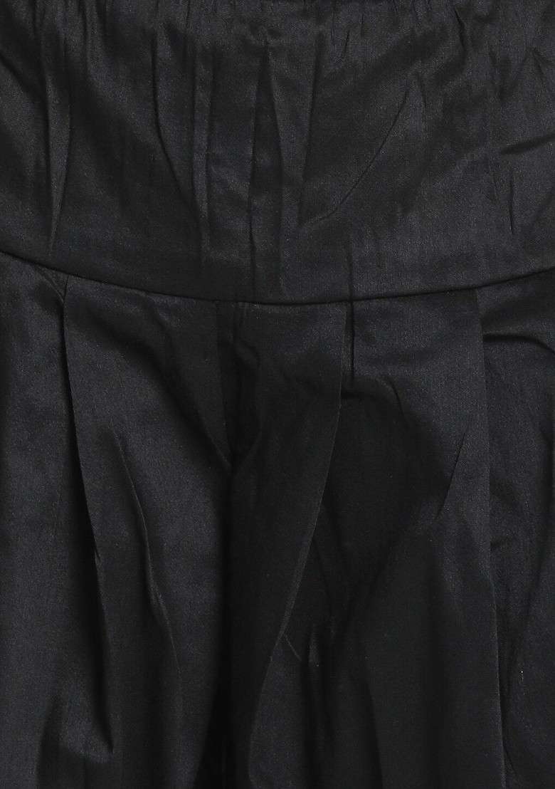 Black Embroidered Blended Kurta Dhoti Set For Boys - Indya
