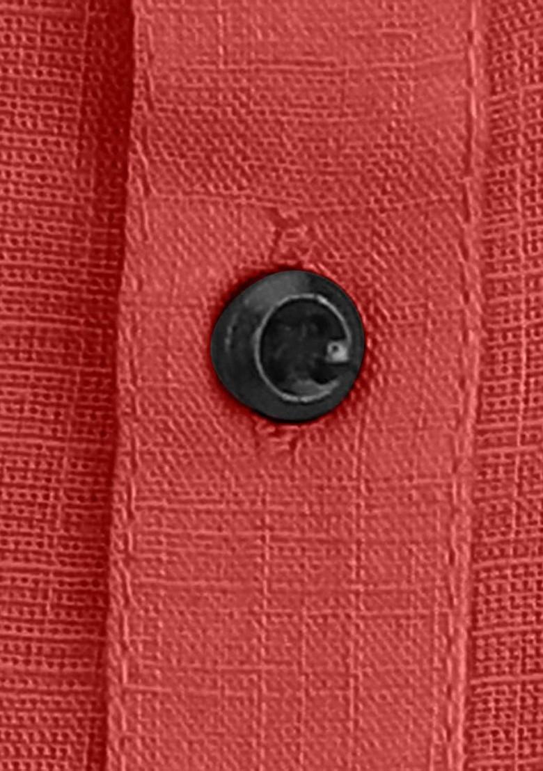 Red Embroidered Cotton Kurta Set For Boys - Indya