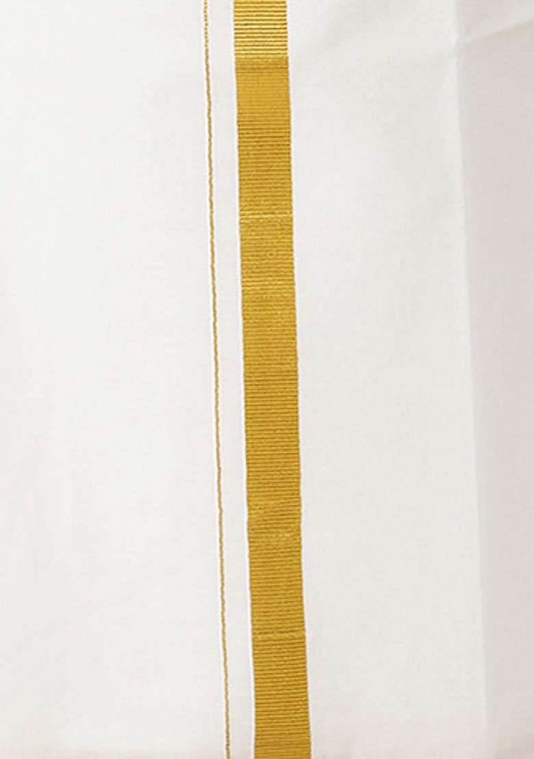 Orange Woven Design Cotton Kurta Set For Boys - Indya