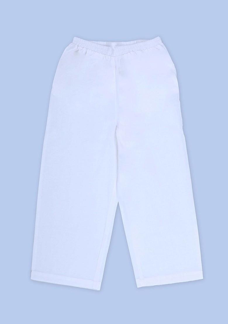 Red Printed Cotton Kurta Set For Boys - Indya