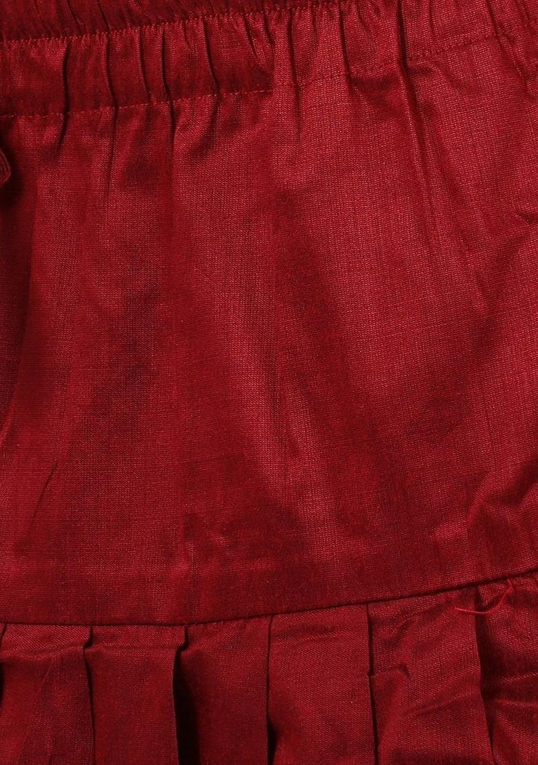 Black Embroidered Blended Kurta Dhoti Set For Boys - Indya