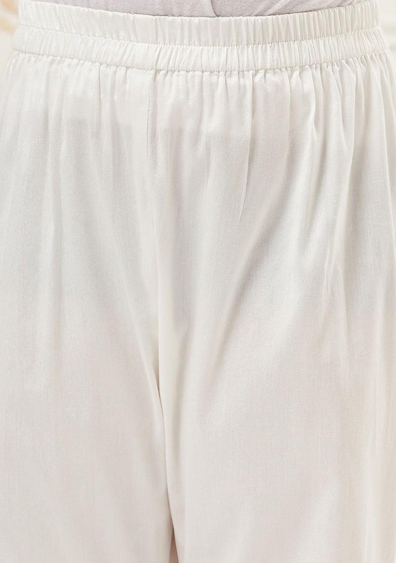 Purple Printed Blended Kurta Set For Boys - Indya