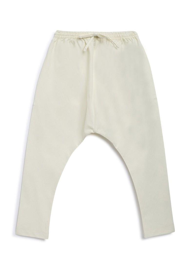 Black Embroidered Cotton Kurta Set For Boys - Indya