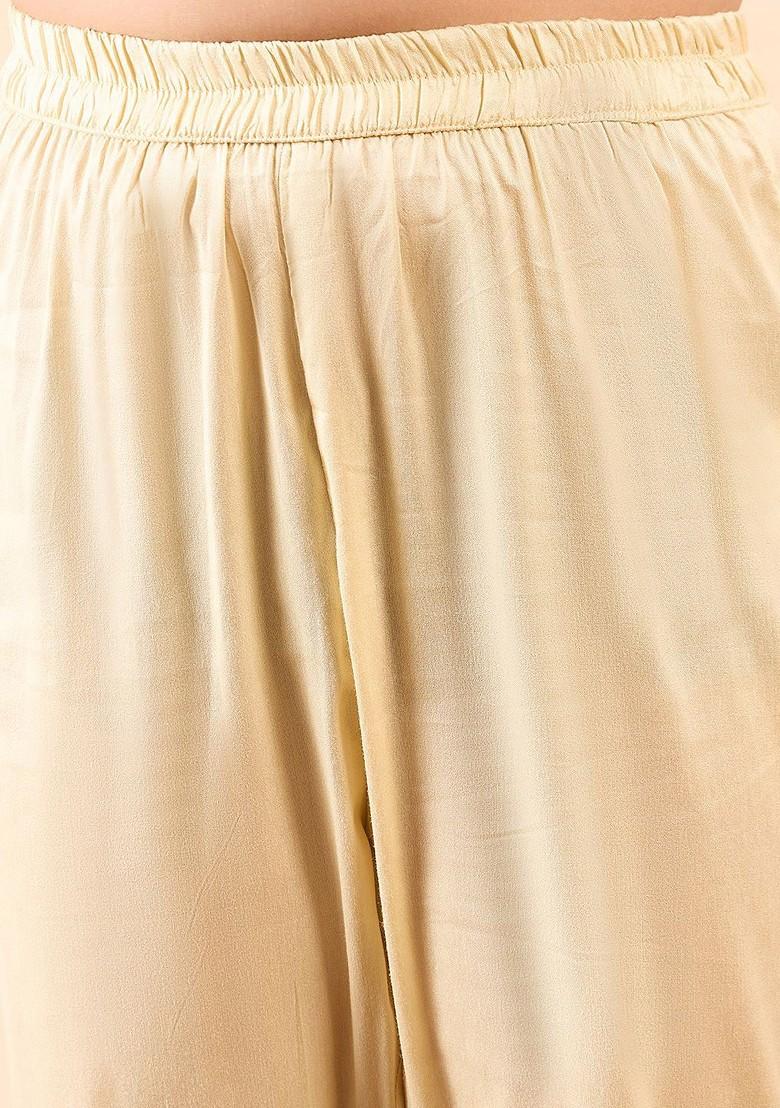 Brown Printed Blended Kurta Set For Boys - Indya