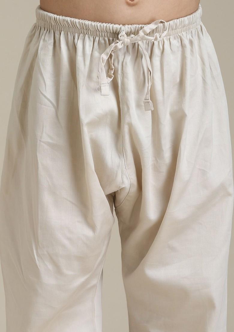 Purple Printed Blended Kurta Set For Boys - Indya