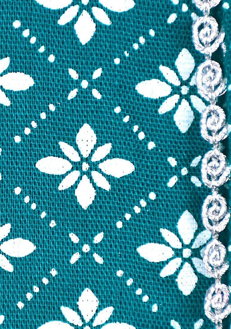 Blue Printed Blended Kurta Dhoti Set For Boys - Indya