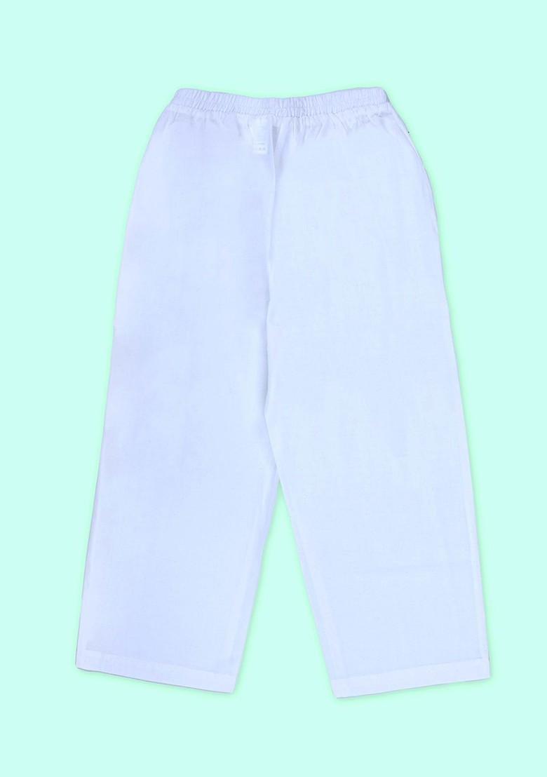 Purple Printed Cotton Kurta Set For Boys - Indya