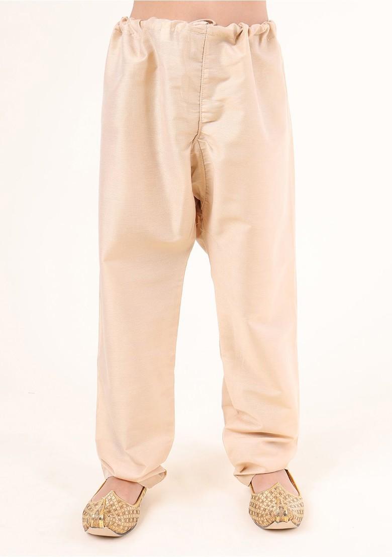 Black Printed Cotton Kurta Set For Boys - Indya