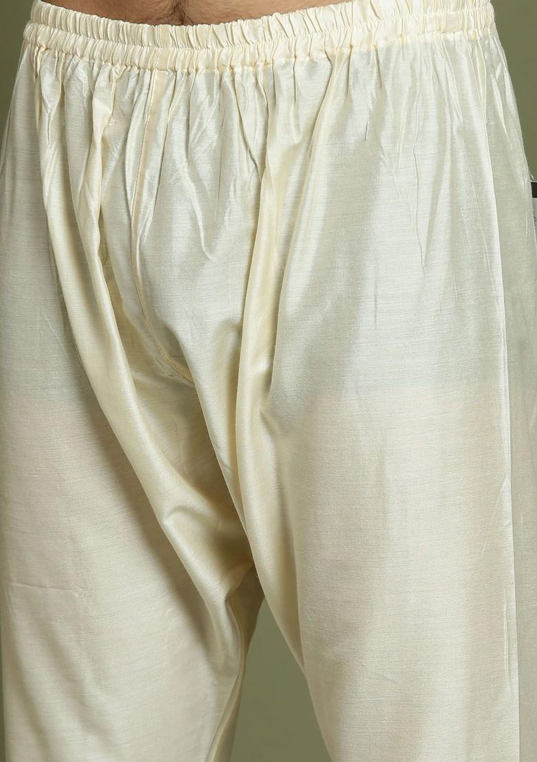 Grey Embroidered Blended Kurta Set For Boys - Indya