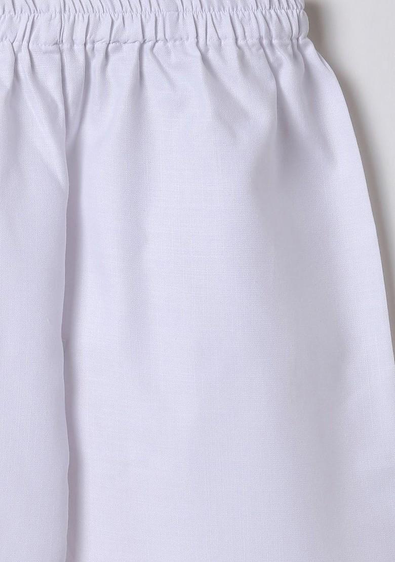 Green Printed Cotton Kurta Set For Boys - Indya