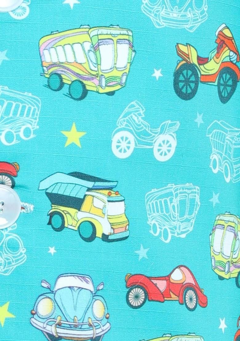 White Embroidered Cotton Nehru Jacket Set For Boys - Indya