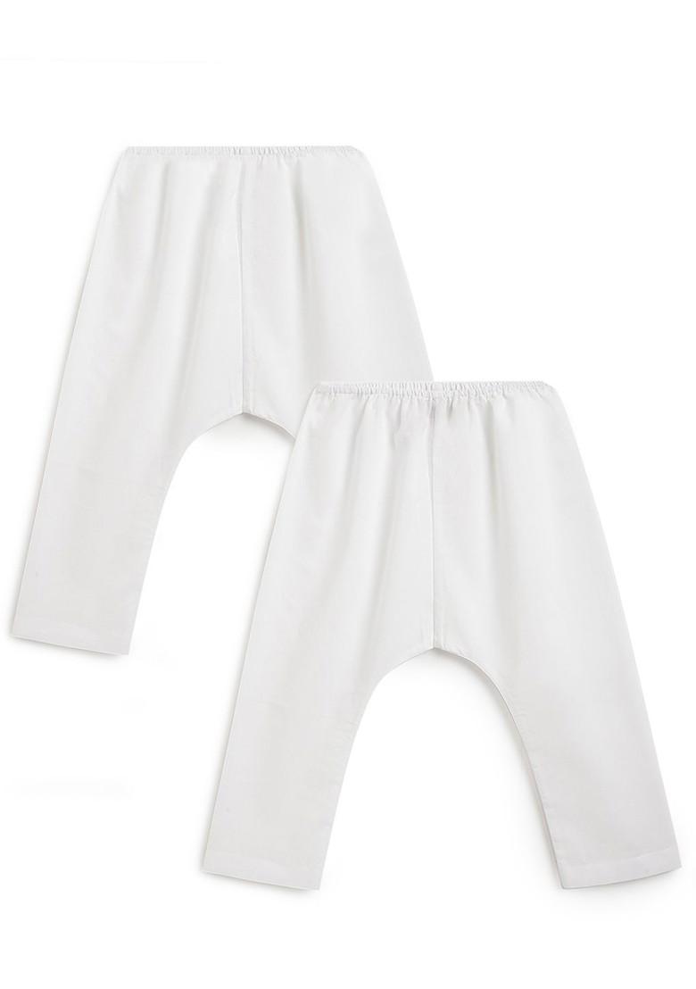 Pink Striped Cotton Kurta Set For Boys - Indya