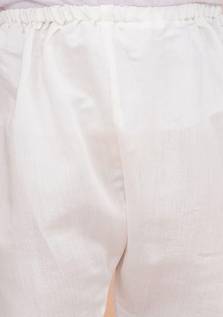 Yellow Solid Blended Kurta Set For Boys - Indya