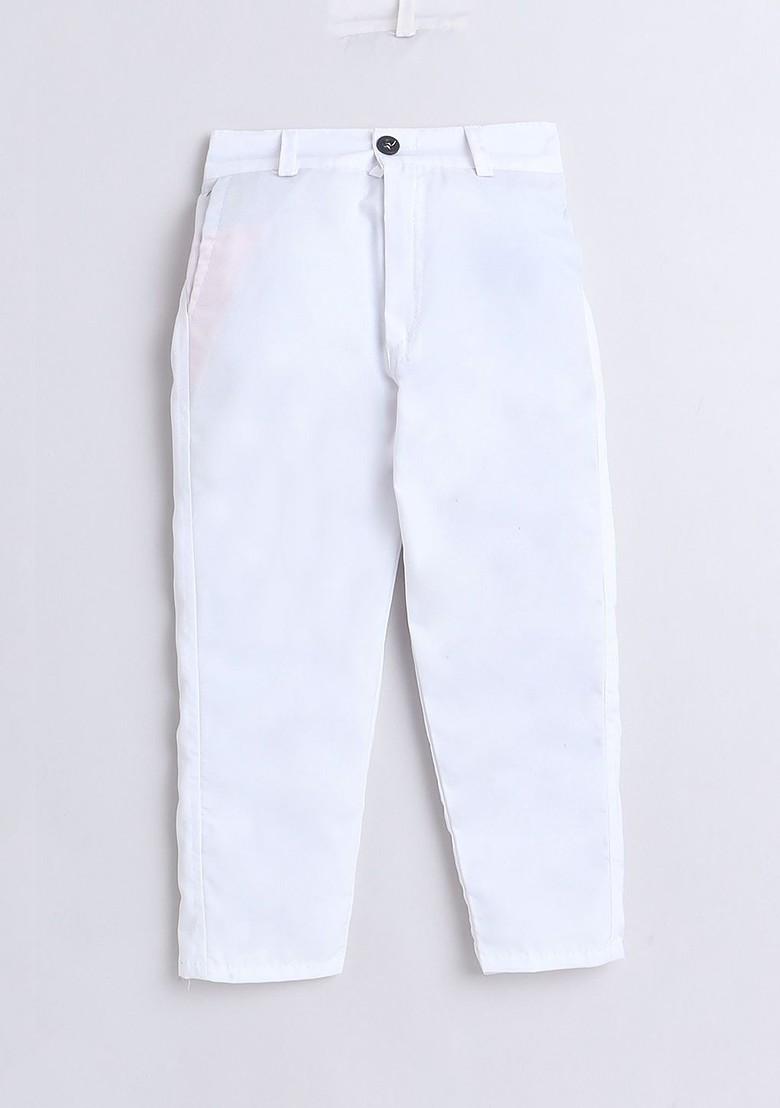 Maroon Sequinned Cotton Kurta Set For Boys - Indya