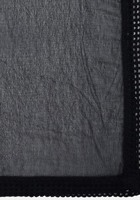 Black Solid Dupatta