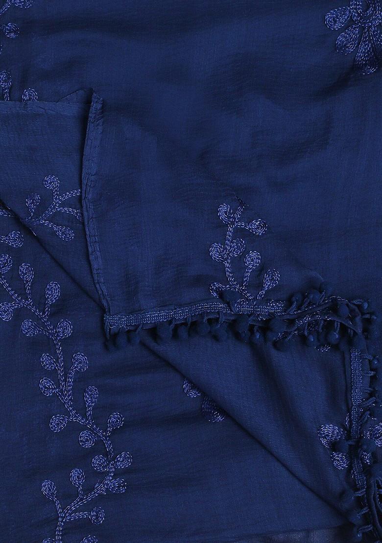 Embroidered Chiffon Dupatta