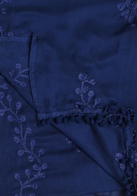 Embroidered Chiffon Dupatta