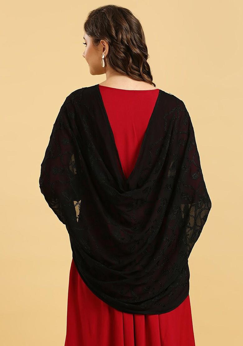 Floral Embroidered Dupatta