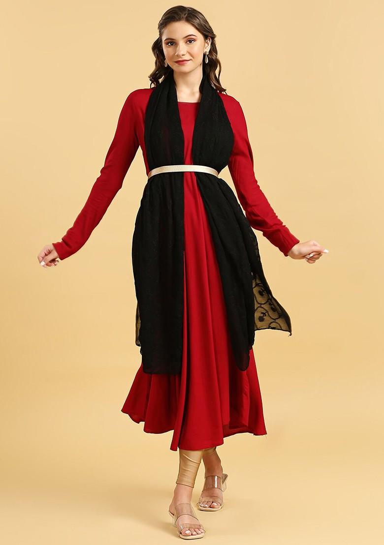 Floral Embroidered Dupatta