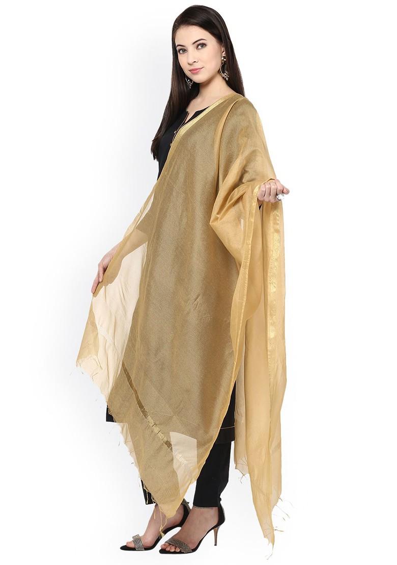 Beige Silk Dupatta