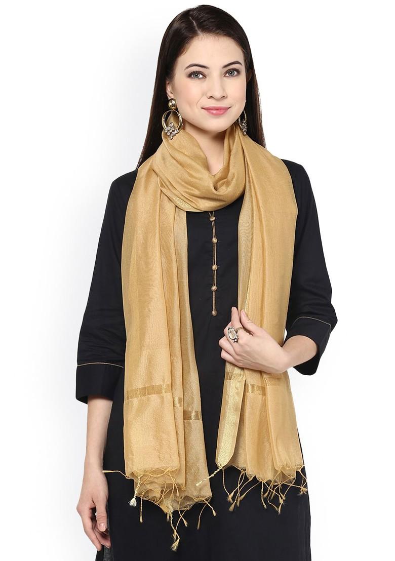 Beige Silk Dupatta