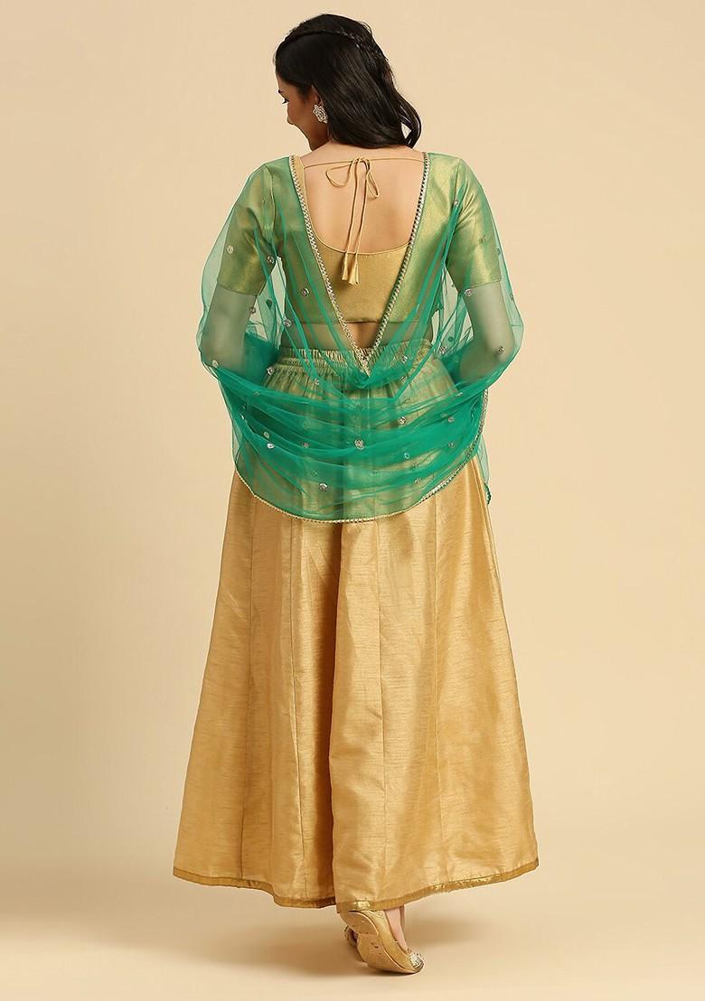 Embellished Sequinned Net Dupatta